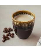 6 Mugs noirs - 8x8x10 cm