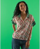 Camicia Carlie Round rossa/multicolor