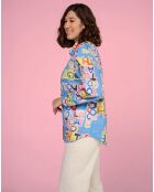 Camicia blu Cloke Collage