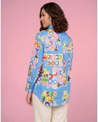 Camicia blu Cloke Collage