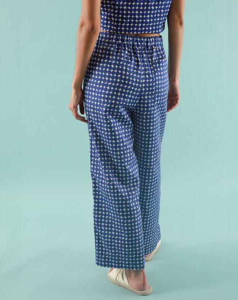 Paclo ronde blauwe broek