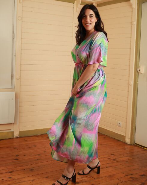Rosafarbenes A-Linien-Kleid von Raida Magnetik