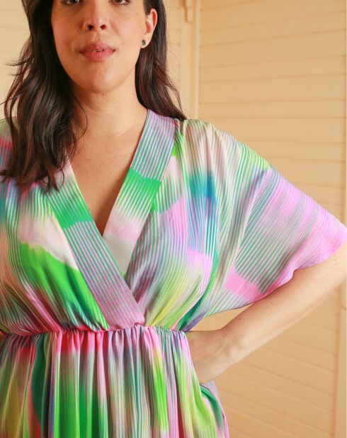 Rosafarbenes A-Linien-Kleid von Raida Magnetik