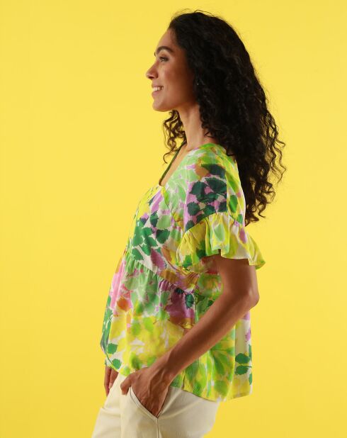 Blusa Tanto fogliame giallo
