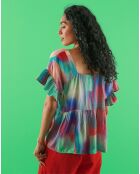 Tanto Magnetik blaue Bluse