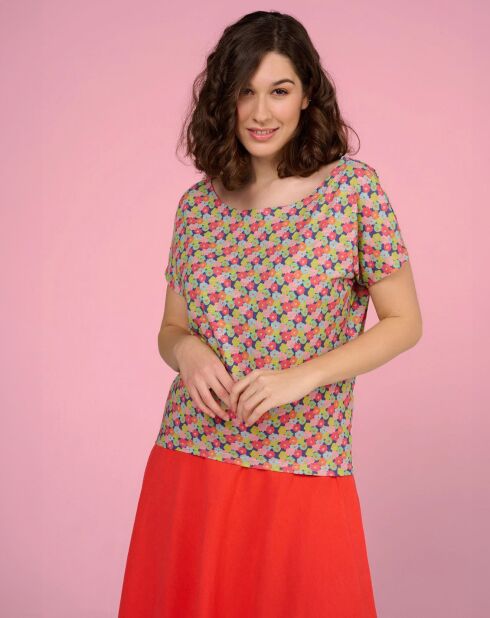 Camiseta Happy Tropi multicolor