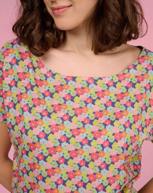 Camiseta Happy Tropi multicolor