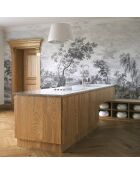 Fresque Fontainebleau Fontainebleau Grisaille - 150x305 cm