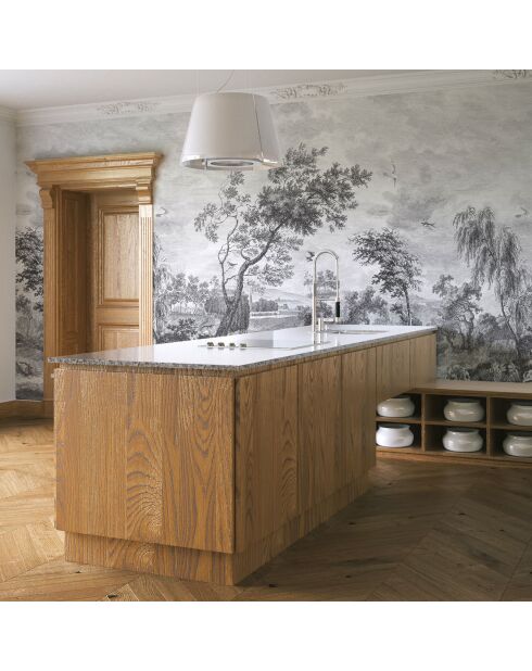 Fresque Fontainebleau Fontainebleau Grisaille - 150x305 cm