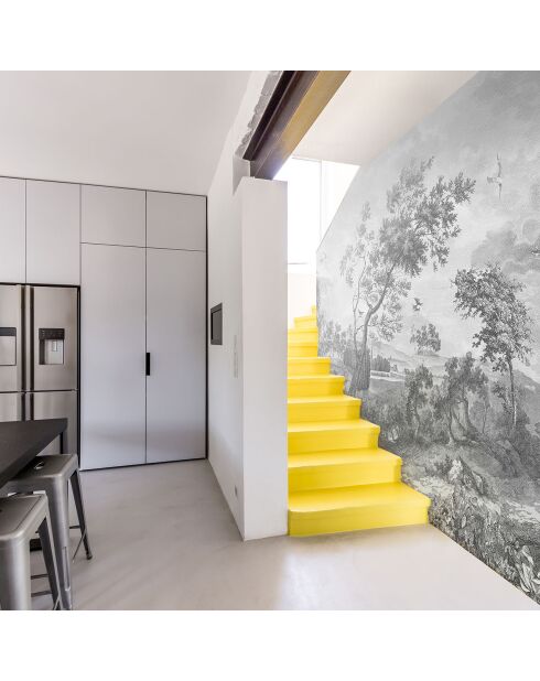 Fresque Fontainebleau Fontainebleau Grisaille - 150x305 cm