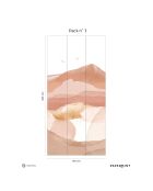 Fresque Hills Moonlight - 150x305 cm