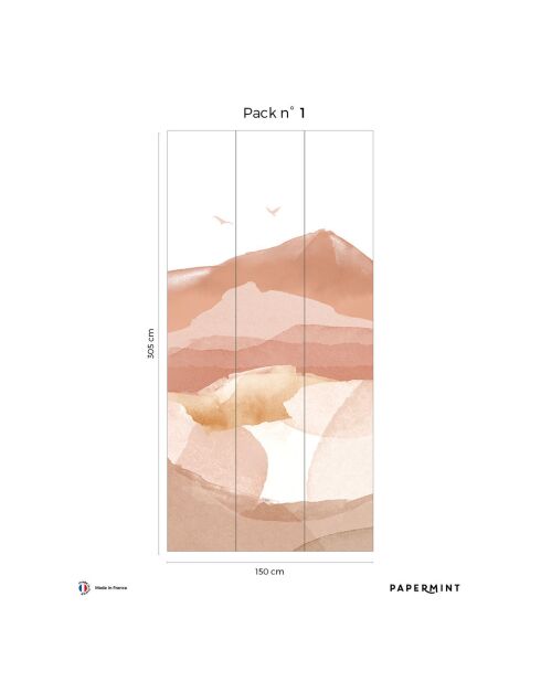Fresque Hills Moonlight - 150x305 cm
