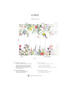 Fresque Lewis Blanc Platine - 150x305 cm