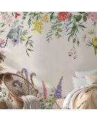 Fresque Lewis Blanc Platine - 150x305 cm