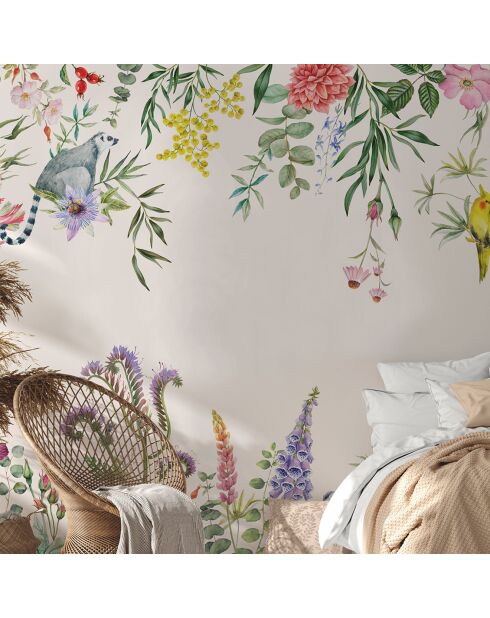 Fresque Lewis Blanc Platine - 150x305 cm