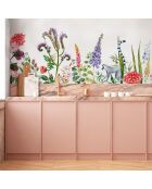 Fresque Lewis Blanc Platine - 150x305 cm