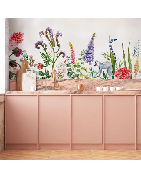 Fresque Lewis Blanc Platine - 150x305 cm