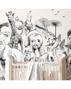 Fresque Noé Monochrome Dark Grey - 150x305 cm