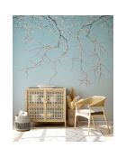 Fresque Sakura Bleu Ciel - 150x305 cm
