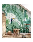 Fresque Toucan Vert - 150x305 cm