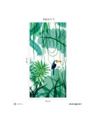 Fresque Toucan Vert - 150x305 cm