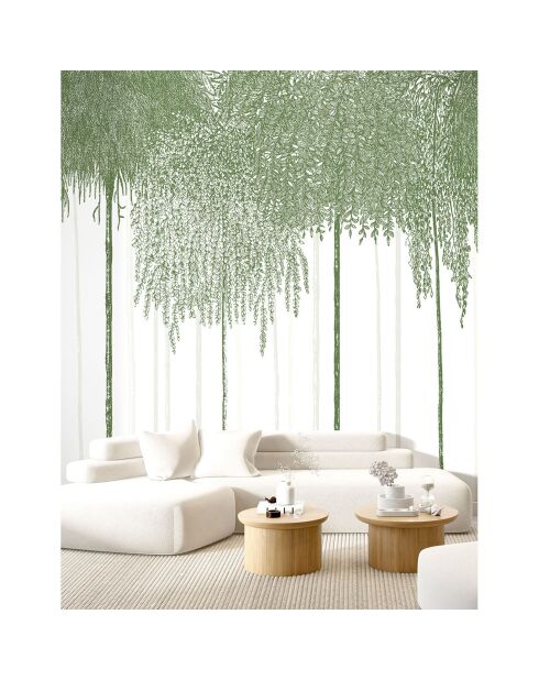 Fresque Woods Vert Forêt - 150x305 cm