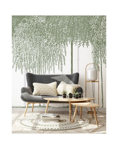 Fresque Woods Vert Forêt - 150x305 cm