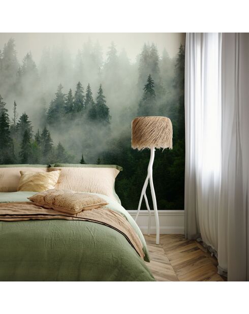 Fresque Boreal Forest Vert de Chypre - 150x305 cm