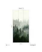 Fresque Boreal Forest Vert de Chypre - 150x305 cm
