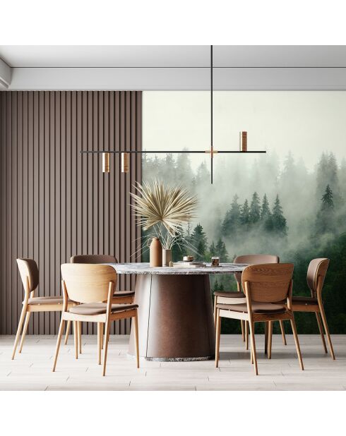 Fresque Boreal Forest Vert de Chypre - 150x305 cm