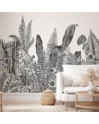 Fresque Botanic  Charbon - 150x305 cm