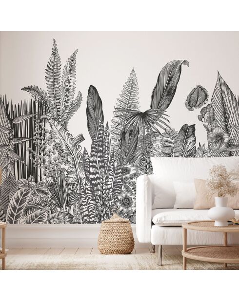 Fresque Botanic  Charbon - 150x305 cm