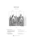 Fresque Botanic  Charbon - 150x305 cm