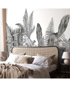 Fresque Botanic  Charbon - 150x305 cm