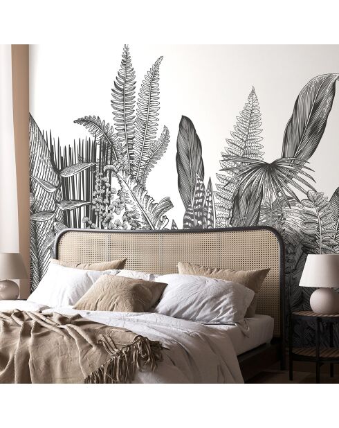 Fresque Botanic  Charbon - 150x305 cm