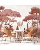 Fresque Côte d'Azur Ocre Rouge - 150x305 cm