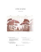 Fresque Côte d'Azur Ocre Rouge - 150x305 cm