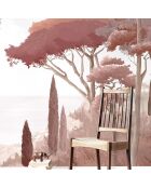 Fresque Côte d'Azur Ocre Rouge - 150x305 cm