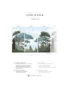 Fresque Côte d'Azur Vert de Gris - 150x305 cm