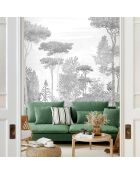 Fresque Forêt de pins Forêt de pins Grigio Umbro - 150x305 cm