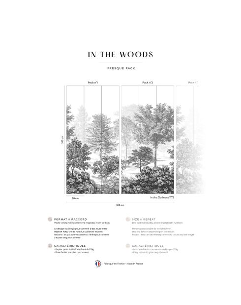 Fresque In the woods In the Dullness - 150x305 cm