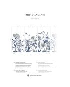 Fresque Jardin Anglais Bleu Givré - 150x305 cm