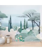 Fresque La Mer Bleu Lagon - 150x305 cm