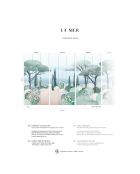 Fresque La Mer Bleu Lagon - 150x305 cm