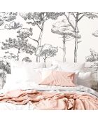 Fresque Les Pins Basalte - 150x305 cm