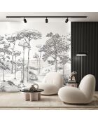 Fresque Les Pins Basalte - 150x305 cm