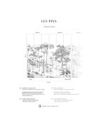 Fresque Les Pins Basalte - 150x305 cm