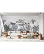 Fresque Palmeraie Greyness - 150x305 cm