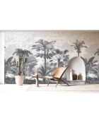 Fresque Palmeraie Greyness - 150x305 cm
