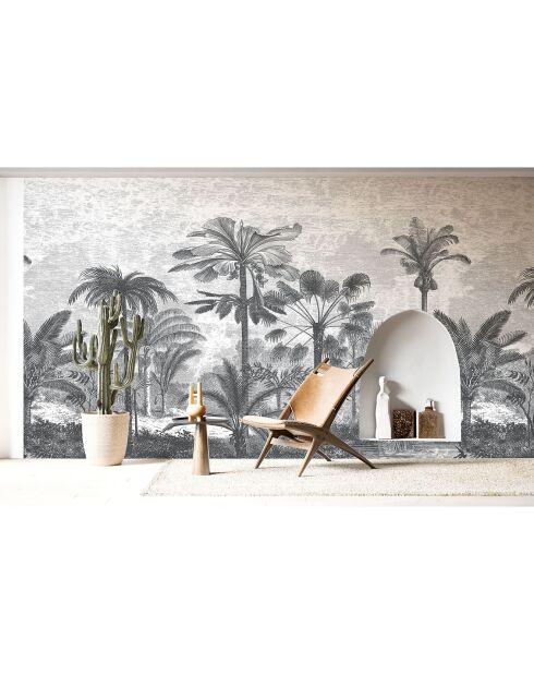Fresque Palmeraie Greyness - 150x305 cm